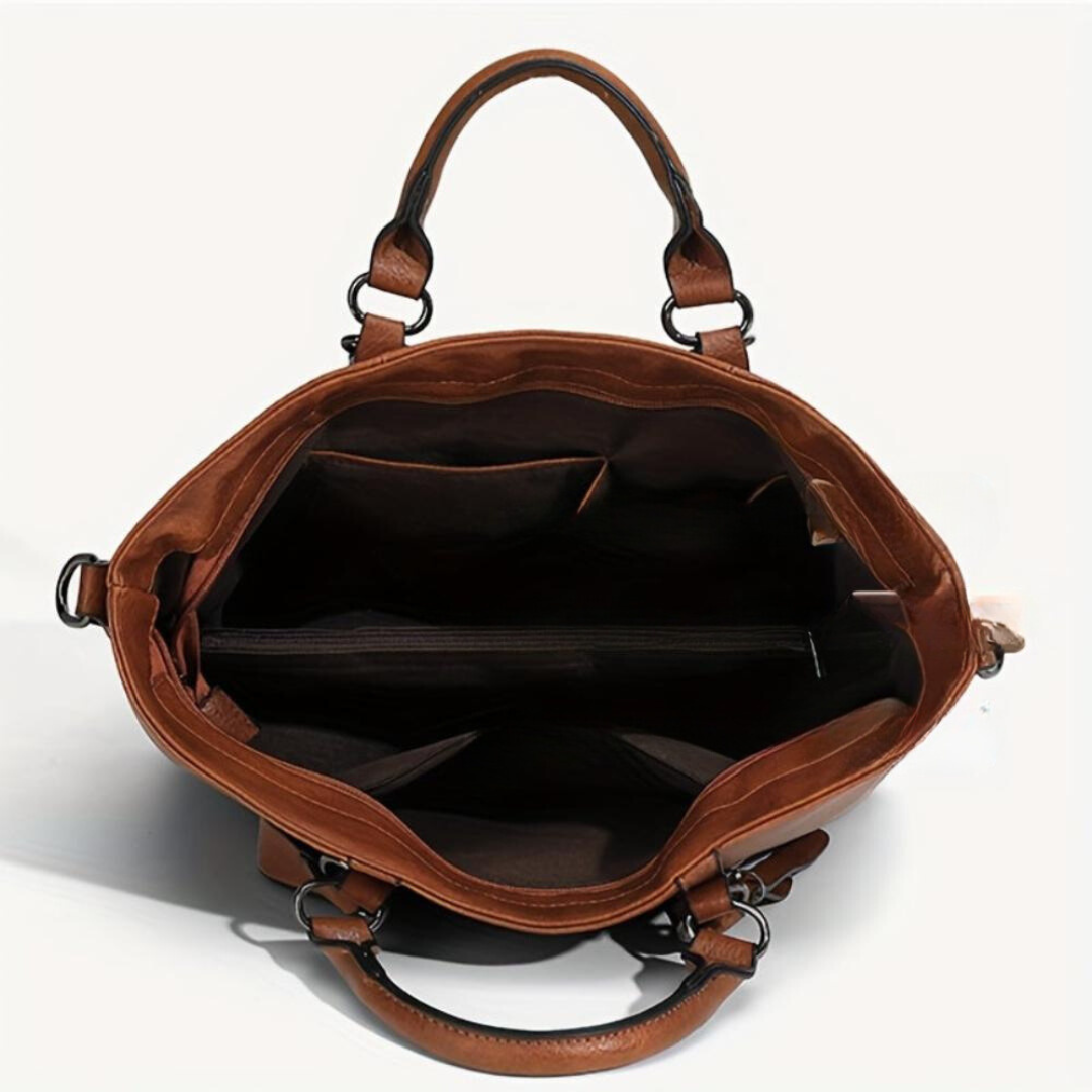 Bianca | Vintage Intemporel Shopper Krepšys su Išskirtiniu Elegancija