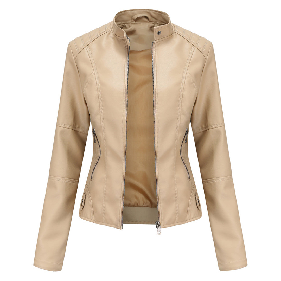Milena™ - Elegantiška odinė striukė