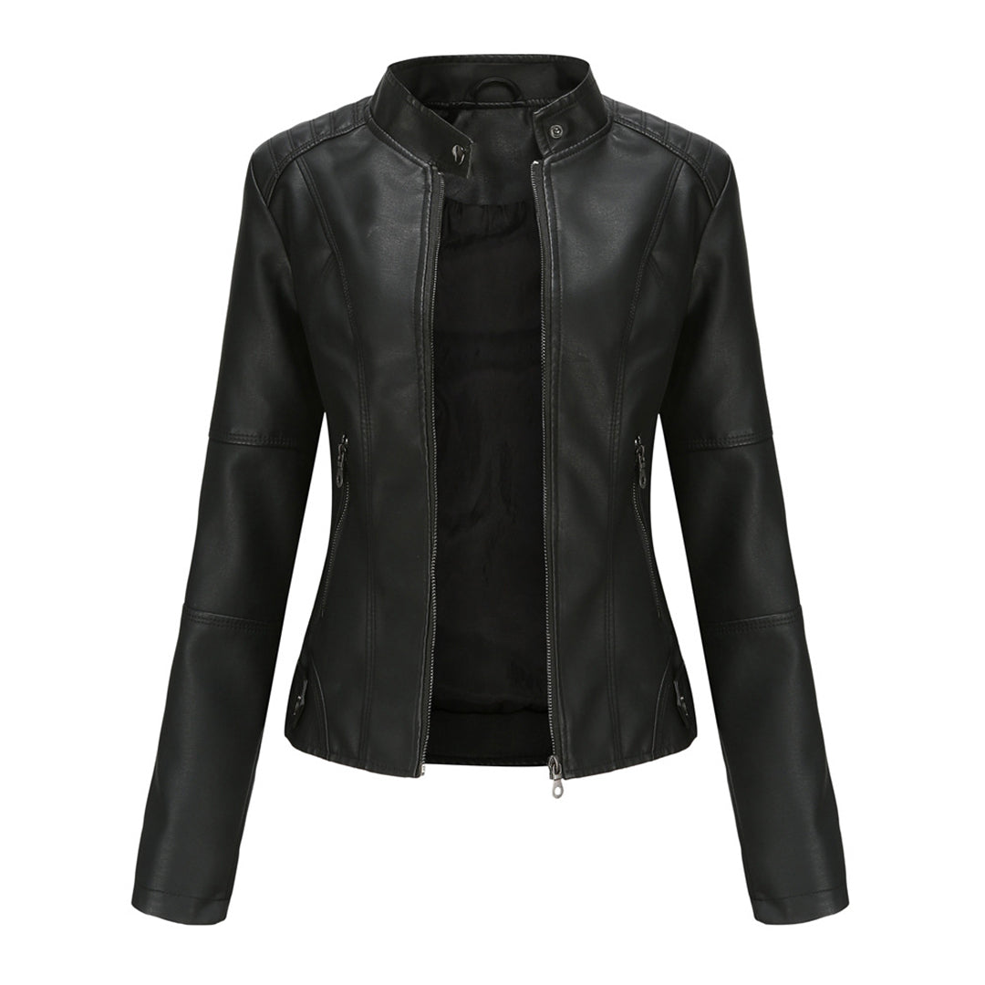 Milena™ - Elegantiška odinė striukė