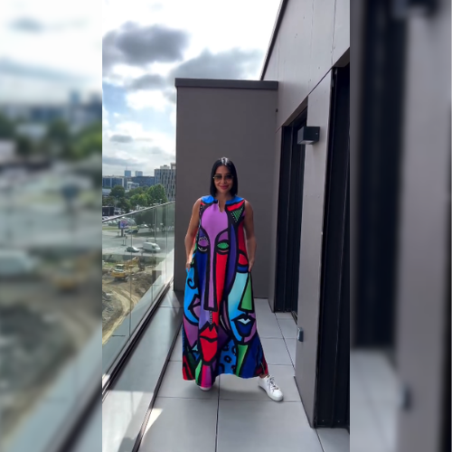 Orielle™ – Abstrakti meninė suknelė