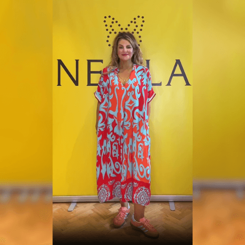 Mila™ - Elegantiška gėlių suknelė