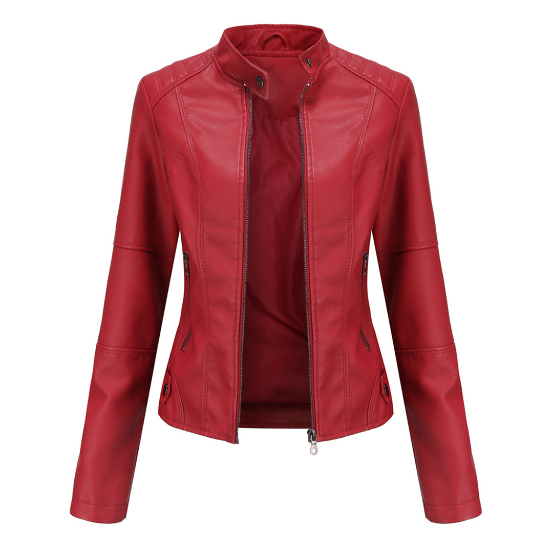 Milena™ - Elegantiška odinė striukė