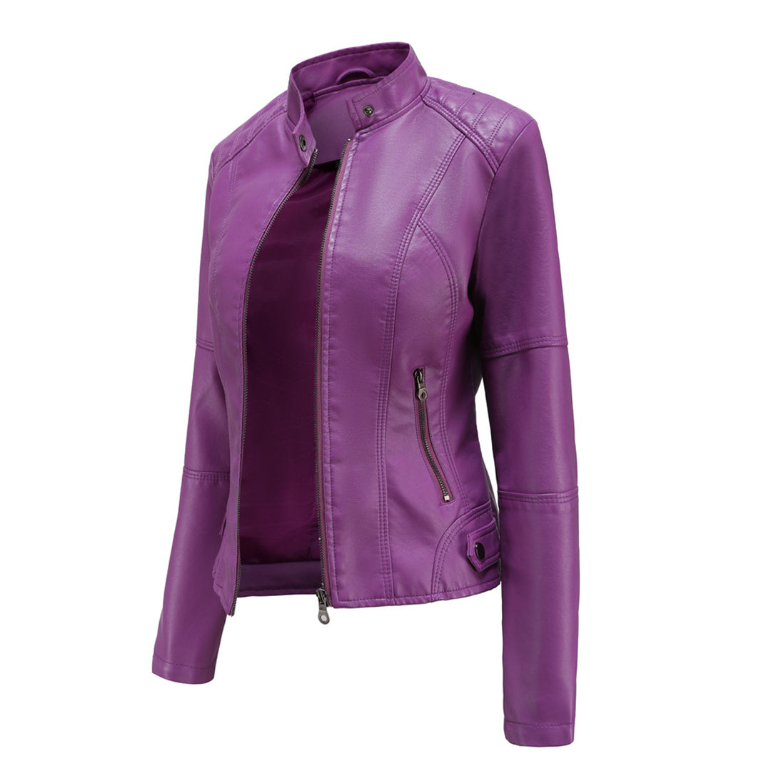 Milena™ - Elegantiška odinė striukė