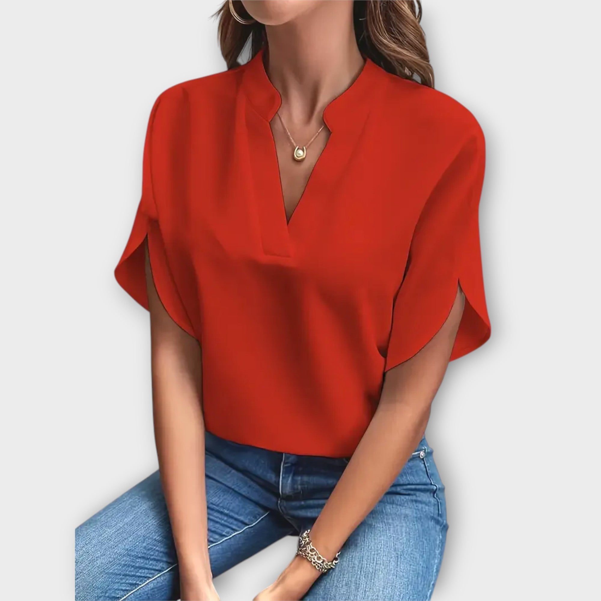 Emely™ | Elegantiška vasaros bluzonė