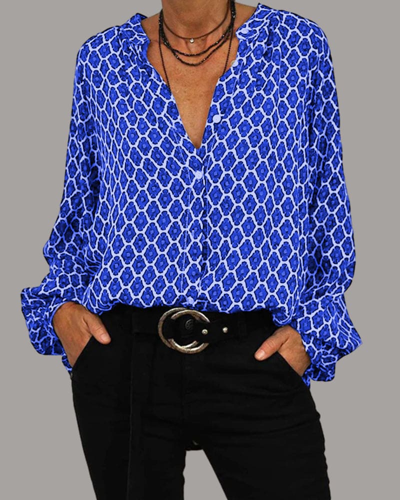 EDWINA GEOMETRINĖ BLOUZĖ