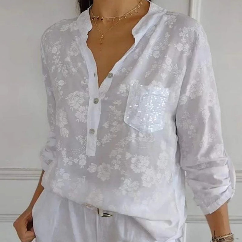 FRIEDLINDE ILGAI RANKOVĖS GĖLIŲ BLUZA