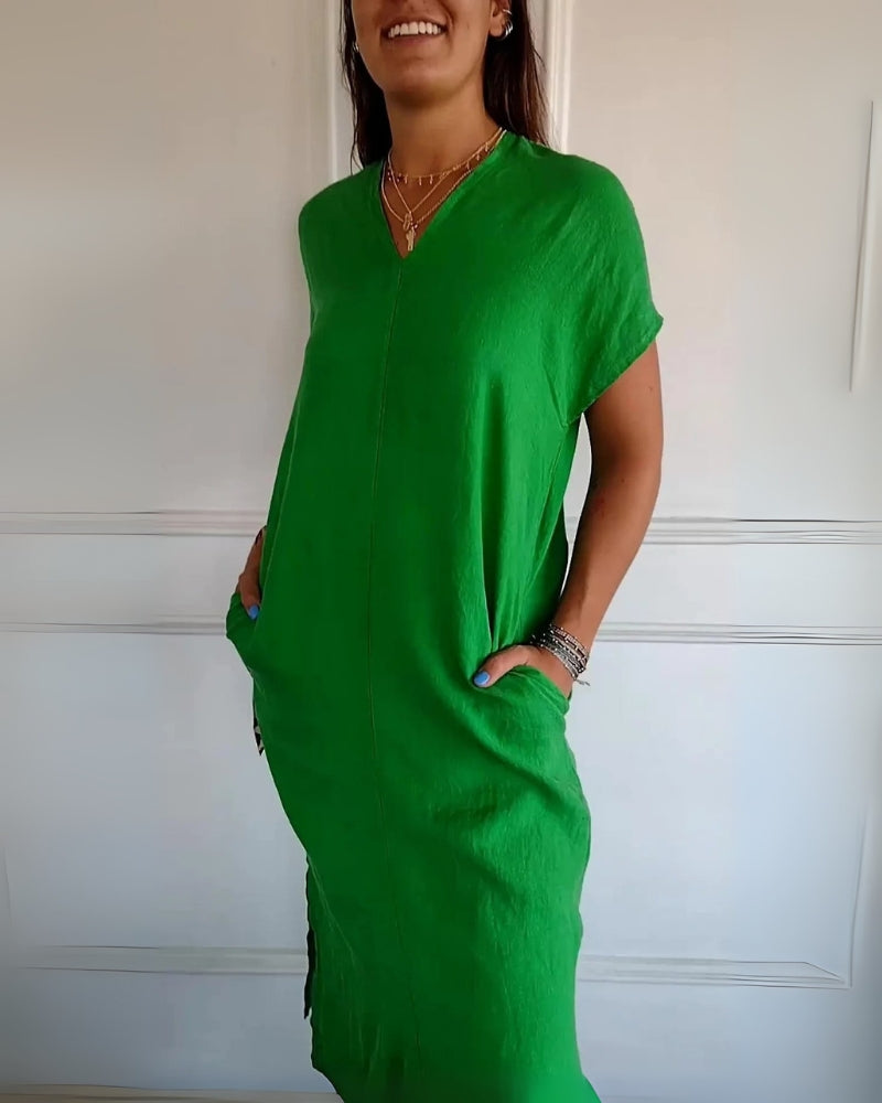 Avine™ – Vasarinė Suknelė su Paprasta Elegancija