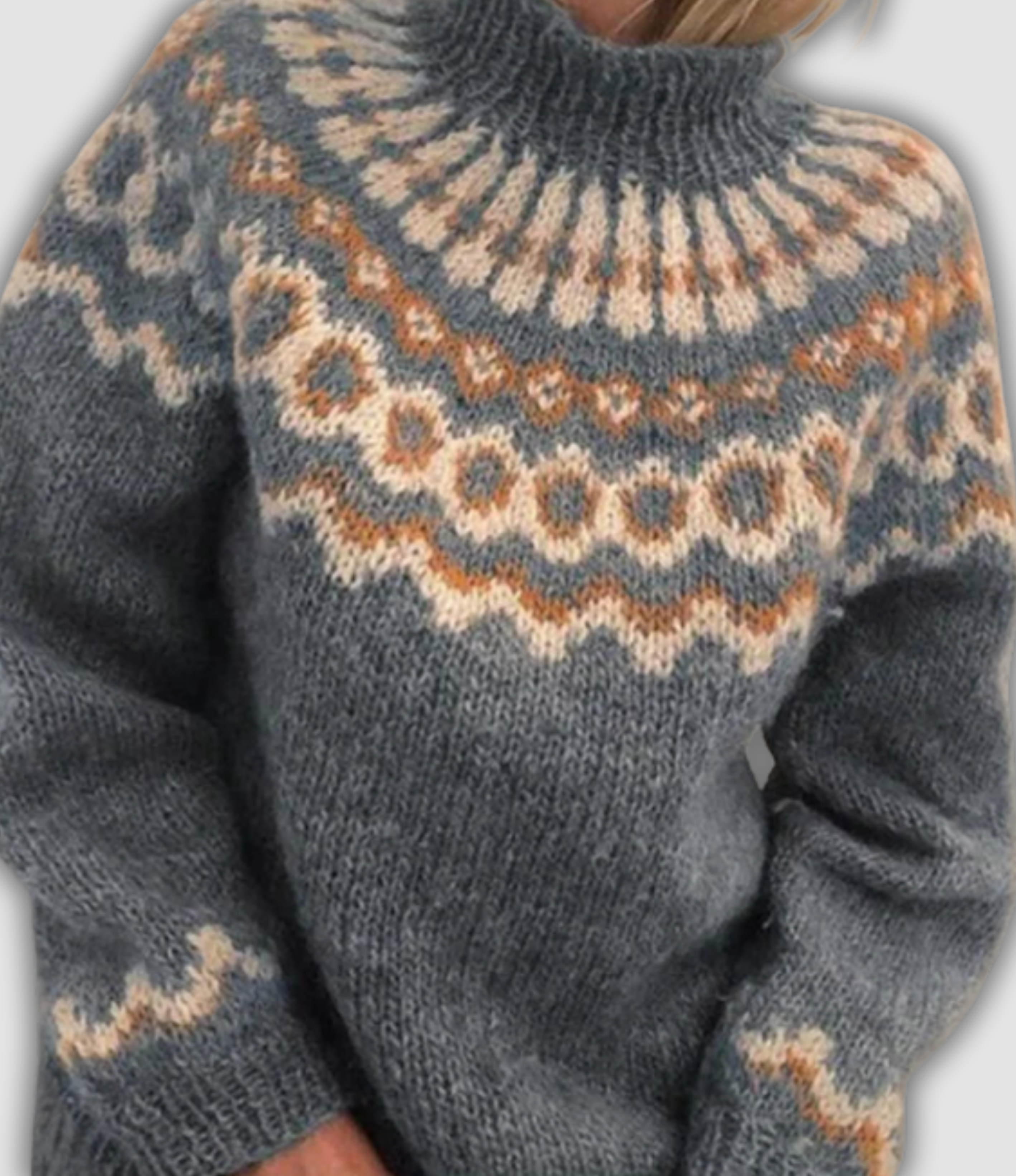 Violetta™ - Patogus megztinis su aukštu kaklu