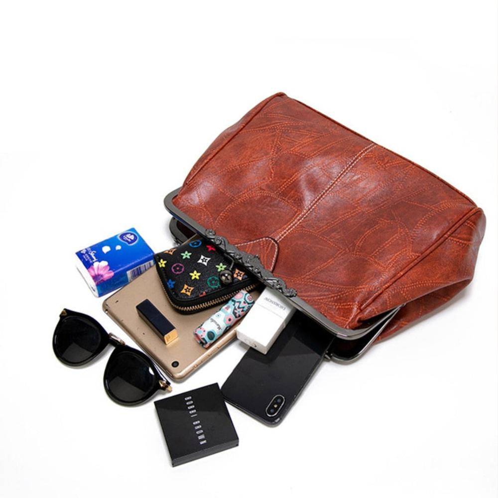 Mila | Vintage stiliaus krepšys su elegantišku užsegimu