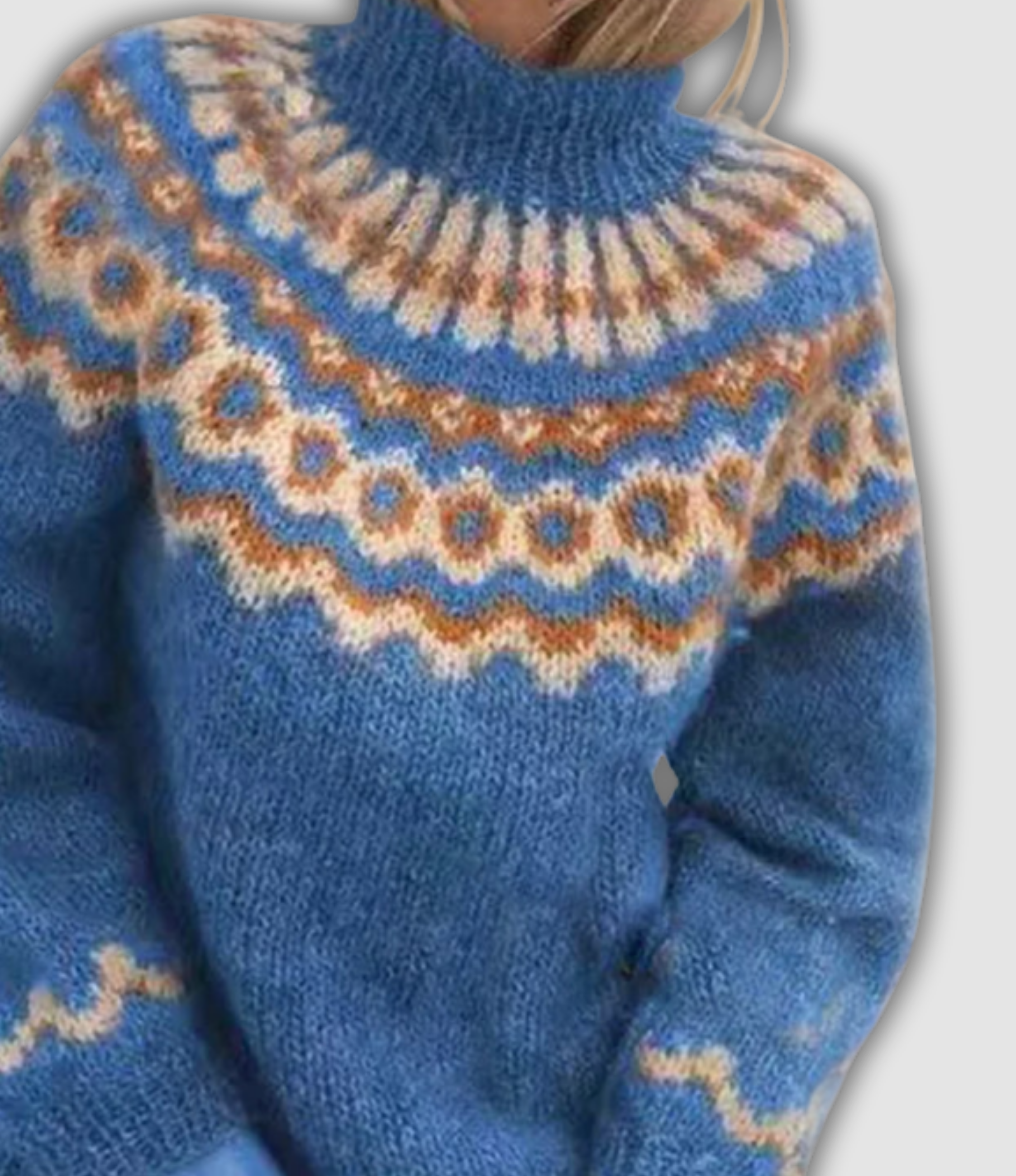 Violetta™ - Patogus megztinis su aukštu kaklu