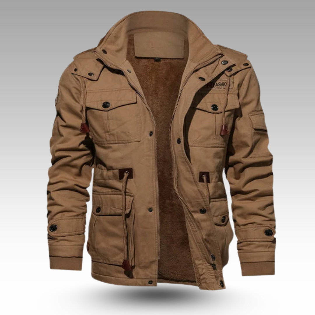 Veyro™ - Modernus stilingas švarkas su pamušalu ir daugybe kišenių