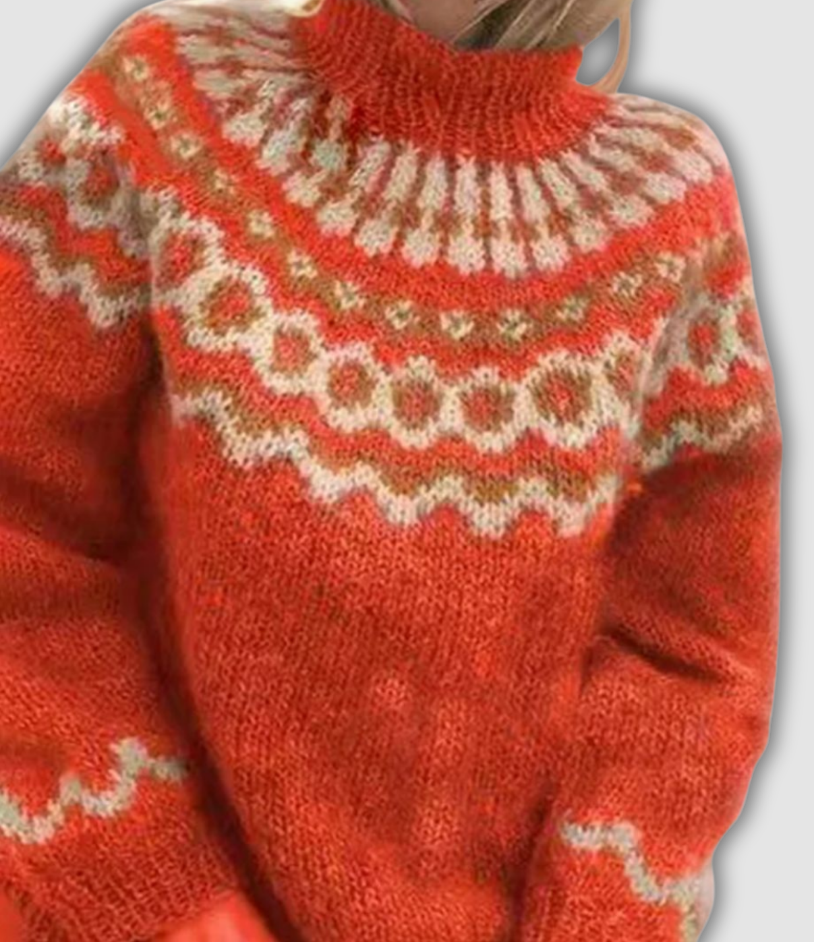 Violetta™ - Patogus megztinis su aukštu kaklu