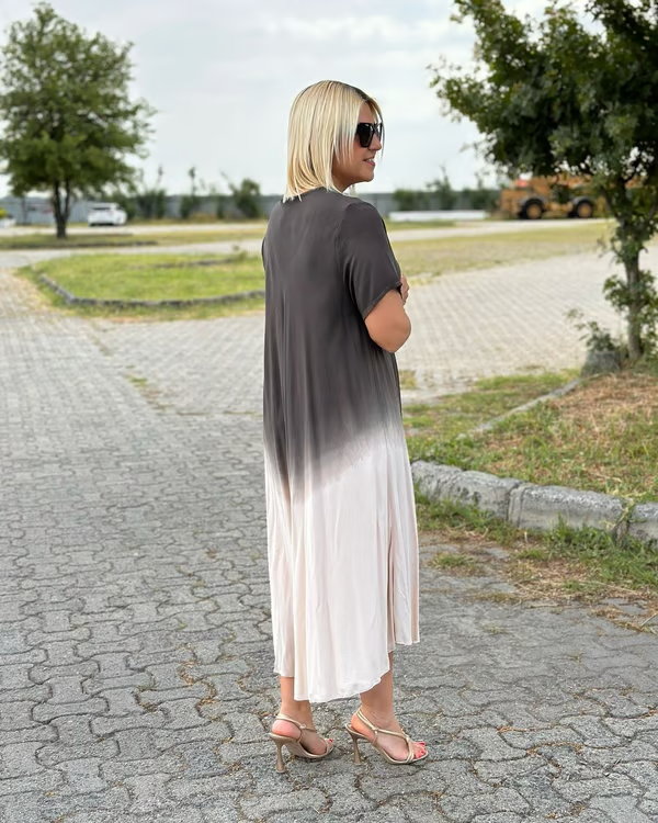 Liora™ – Lašanti suknelė su švelniu spalvų perėjimu