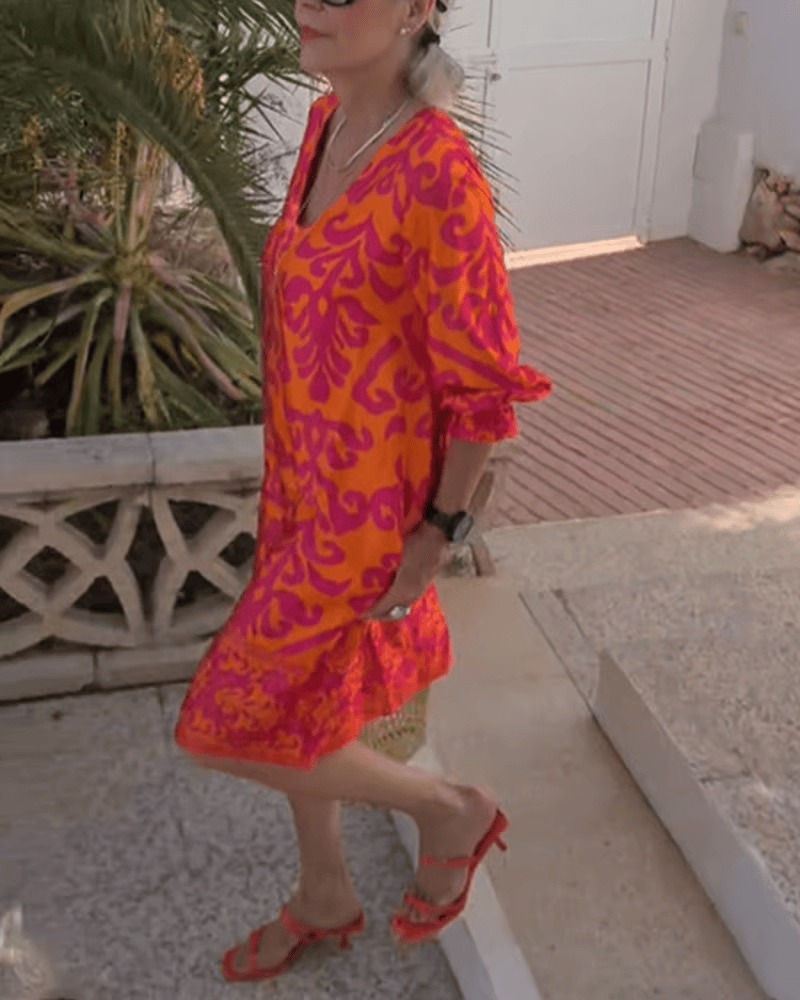 Luna™ - Elegantiška gėlių suknelė