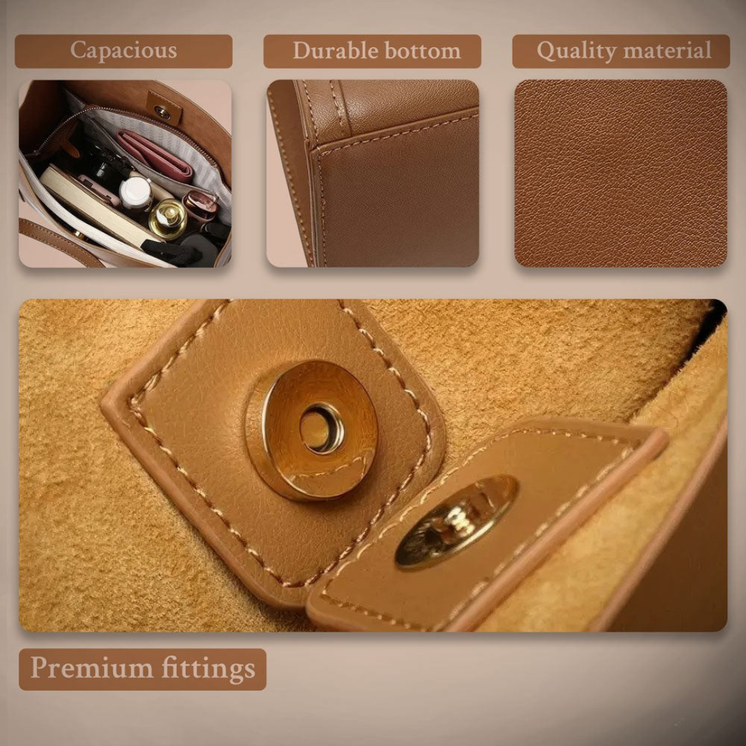 Talia | Prabangus minkštos odos rankinis krepšys