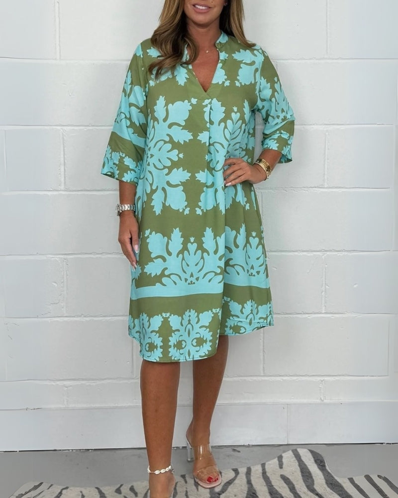 BAROLA - BOHO V-KRAGELIO SUKNELĖ