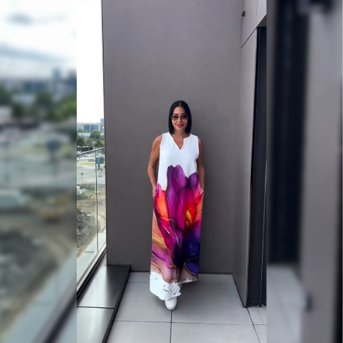 Orielle™ – Abstrakti meninė suknelė