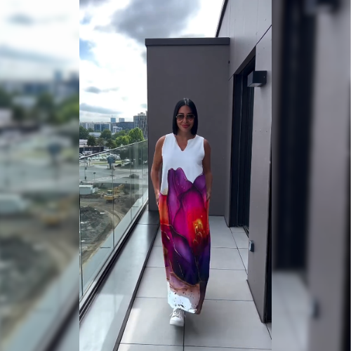 Orielle™ – Abstrakti meninė suknelė