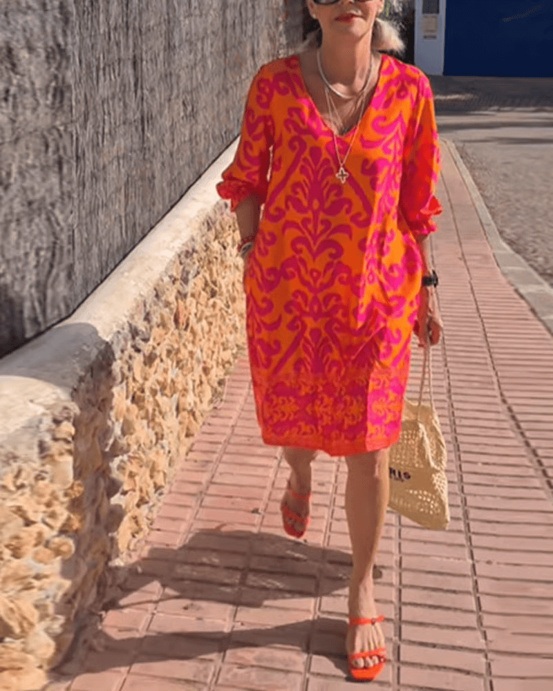 Luna™ - Elegantiška gėlių suknelė